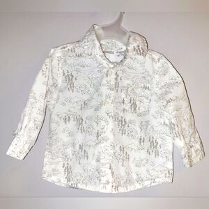 Gymboree Forest Sprouts Cotton Baby Boys Button Down Oxford Long Sleeved Shirt